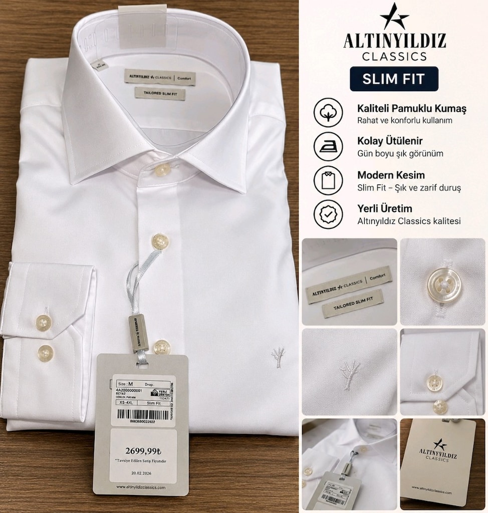 Altınyıldız Slim Fit Erkek gömlek