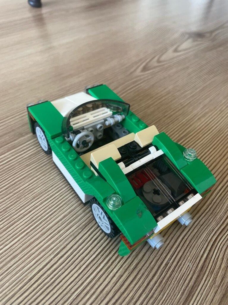 Lego araba orjinal yeşil üstü açık - 2