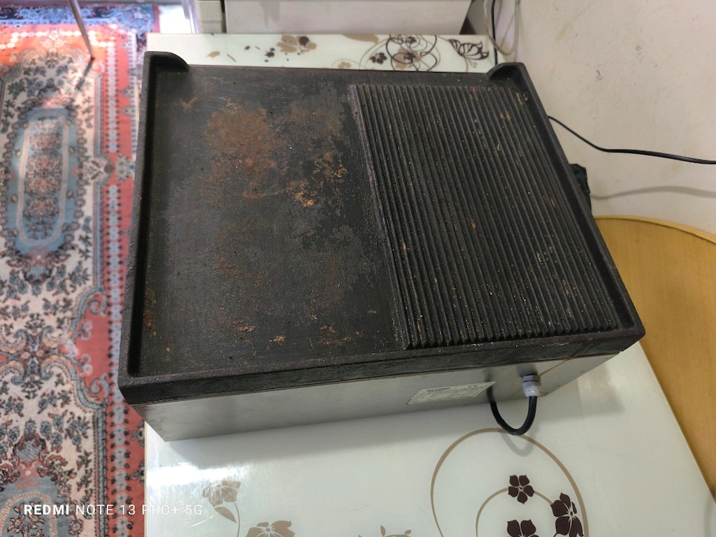 Alpina 50 cm Sanayi Tipi Elektrikli Döküm Izgara - Temiz Durumda - 7