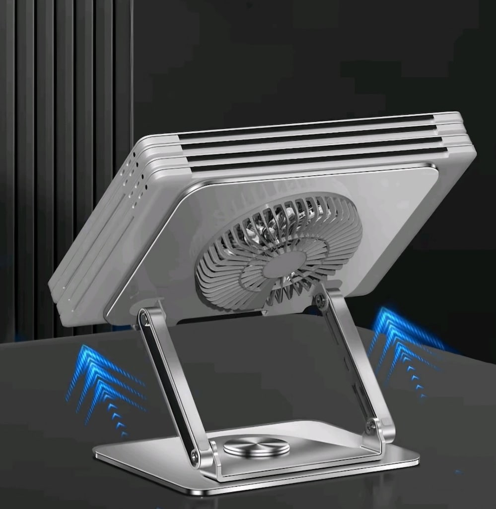 SIFIR McStorey Premium Alüminyum Laptop Standı Manyetik Fanlı - 4