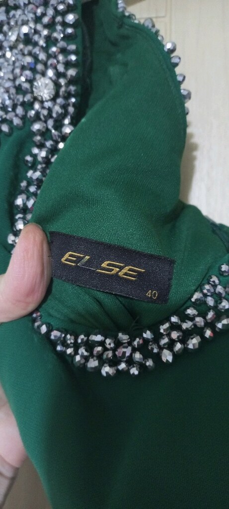 Yeşil abiye elbise - 4