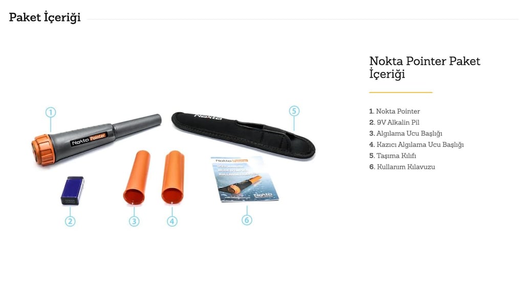 Nokta Pointer 360° Algılamalı Hedef Bulucu - 4