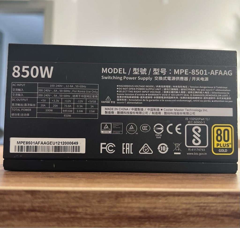 Cooler Master MWE Gold 850W V2 Full Modular Powersup-Güç Kaynağı - 9