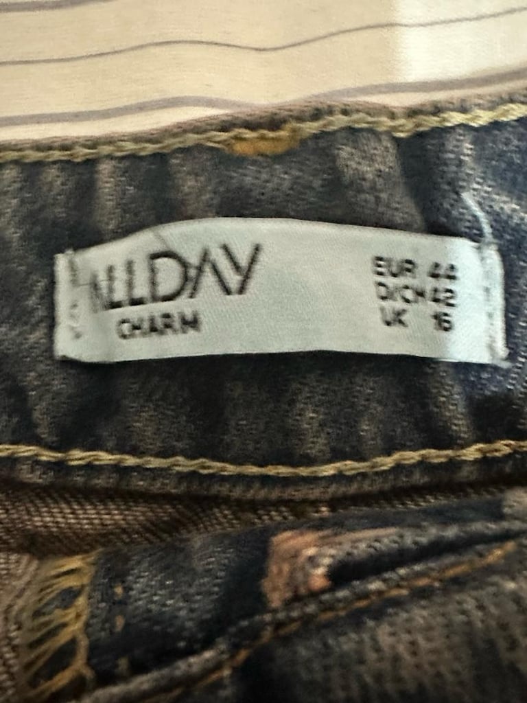 Sıfır 44 46 beden uyumlu Kot etek - 2