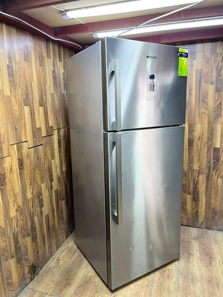 ARÇELİK İNOX BUZDOLABI YENİ MODEL SORUNSUZ ÇALIŞAN ÜRÜN A+++ PLAS 580 - 3