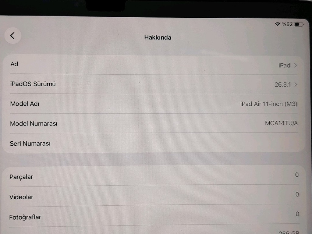 İPAD AİR M3 --11 İNC - - 256GB - - PİL DEVRİ 71 PENCİL PRO - 7