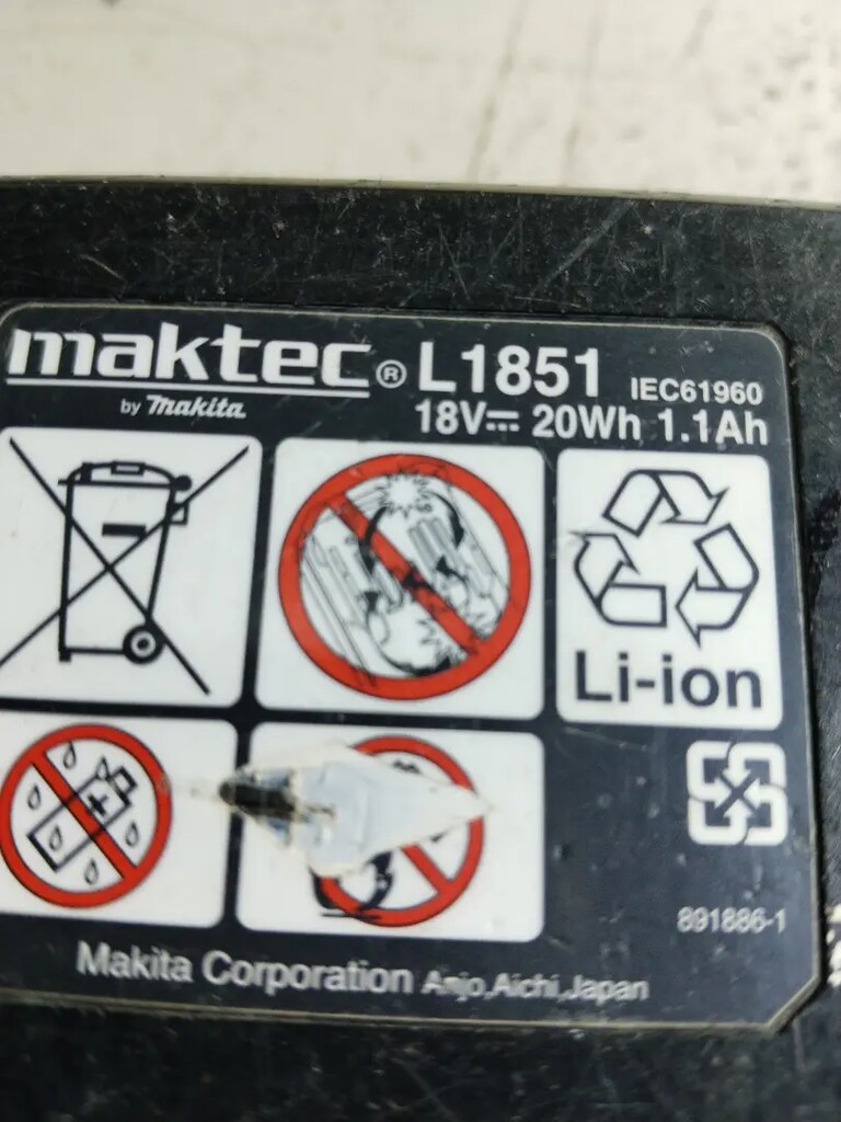 MAKTEC - L1851 MARKA MODEL MATKAP BATARYASİ - 5