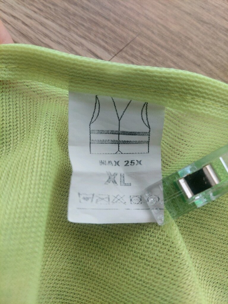 UNİSEX reflektörlü sarı şeffaf iş ikaz yeleği - 8