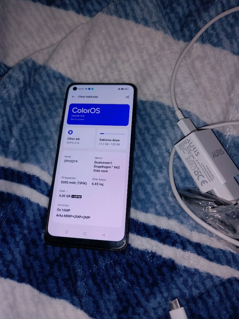 oppo a74 128gb hafıza 8gb ram yurtiçi cihazı - 10