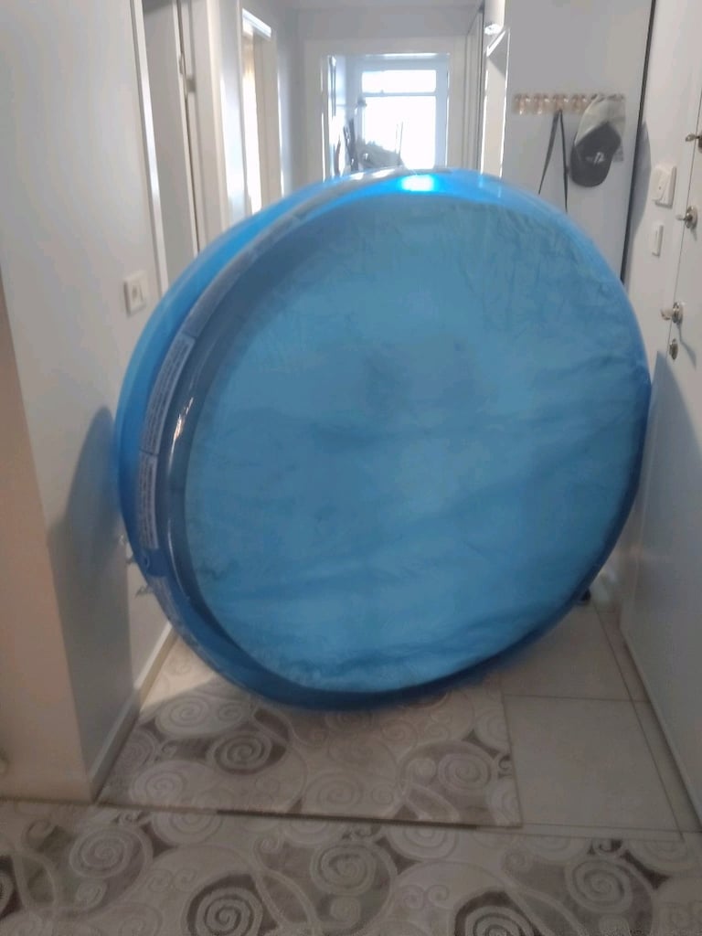 Mavi Beyaz 3 boğumlu çocuk havuzu 130cm x 40cm - 2