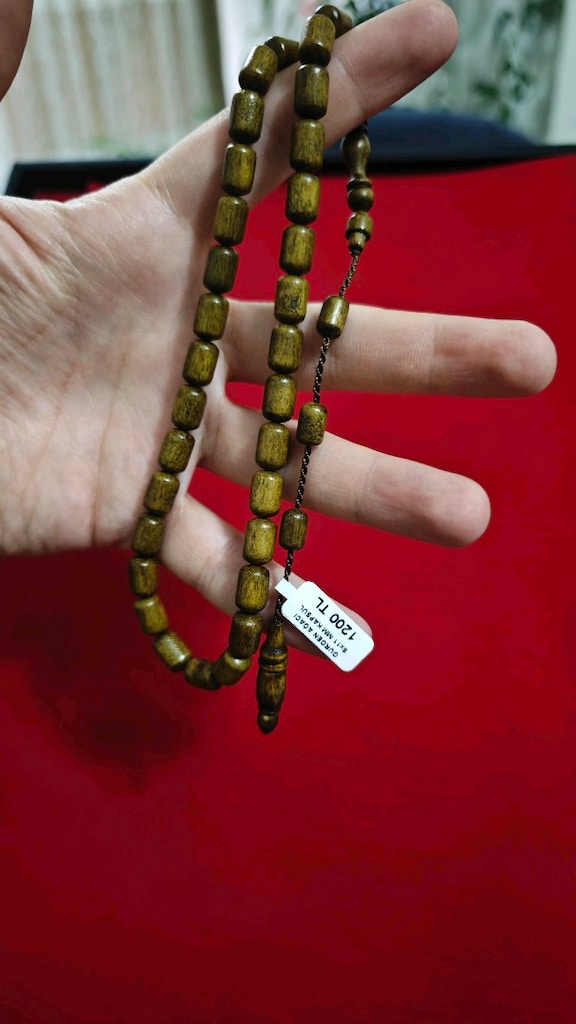 Çelebi Usta İşçilikli Gürgen Ağacı Sistemli Püskül 8x11mm Tesbih - 3