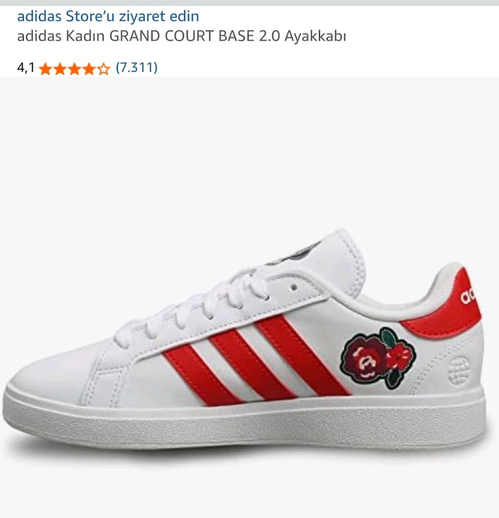 Adidas Grand Court Base 2.0 Disney Kadın Spor Ayakkabı –43 NUMARA - 3