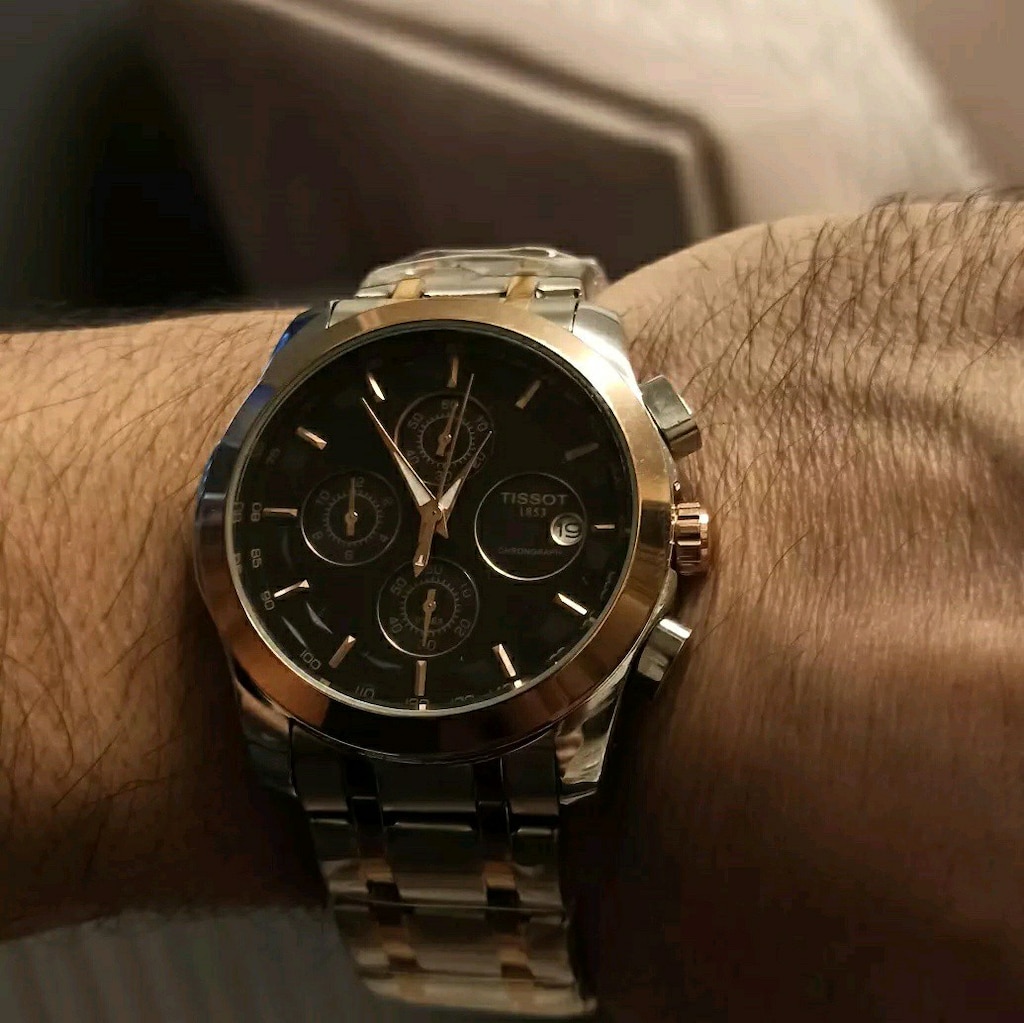 Tissot fonksiyonlu pilli çelik kasa kordon kol saati - 3