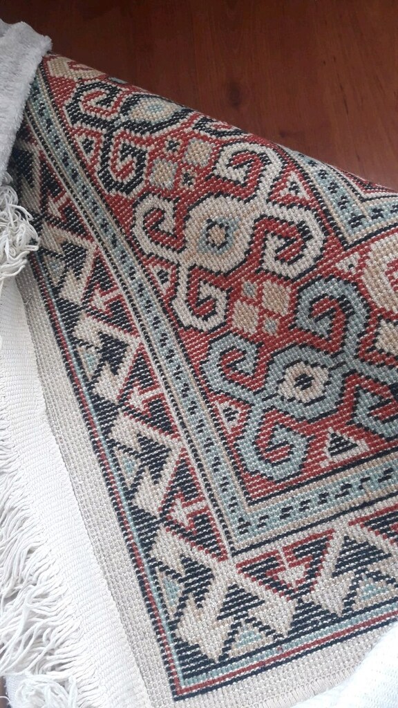 35 yıllık elle dokuma yün hali - 3