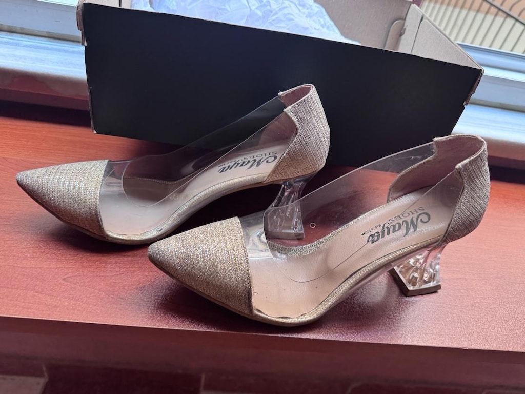 gold simli stiletto - 2