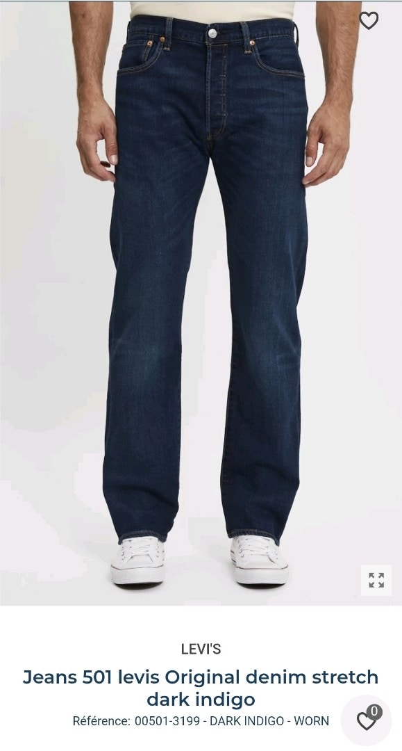 Levi's 501 Dark Indigo Kot Pantolon — görsel 5/12