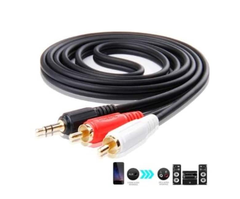 3.5mm Jack Stereo Erkek 2 li RCA Erkek Kablo Ses Aktarma Kablosu[206] - 2