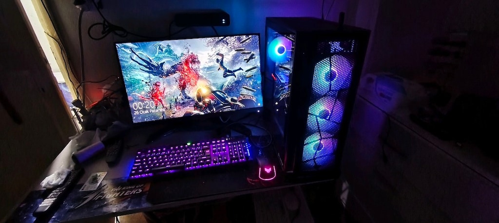 4 ADET. RAJİNTEK. MARKA .KALİTELİ.. 12CM RGB. KASA FANİ. SİFİR AYARNDA - 7