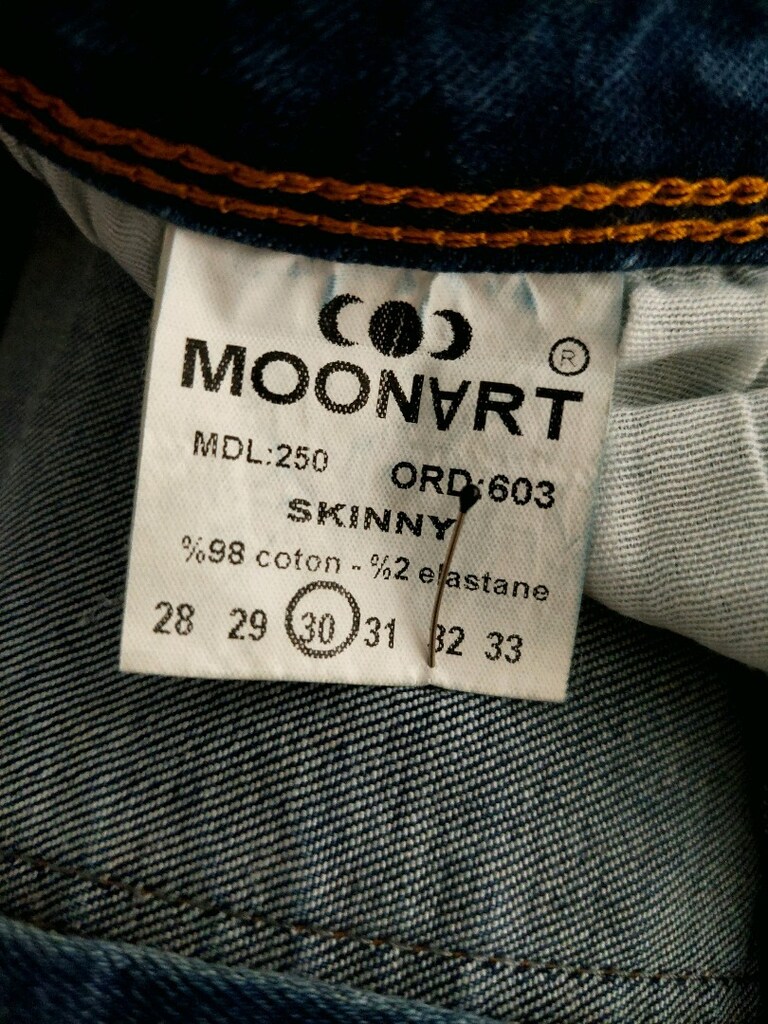 MOONART bayan Skinny Jean pantolon - 9