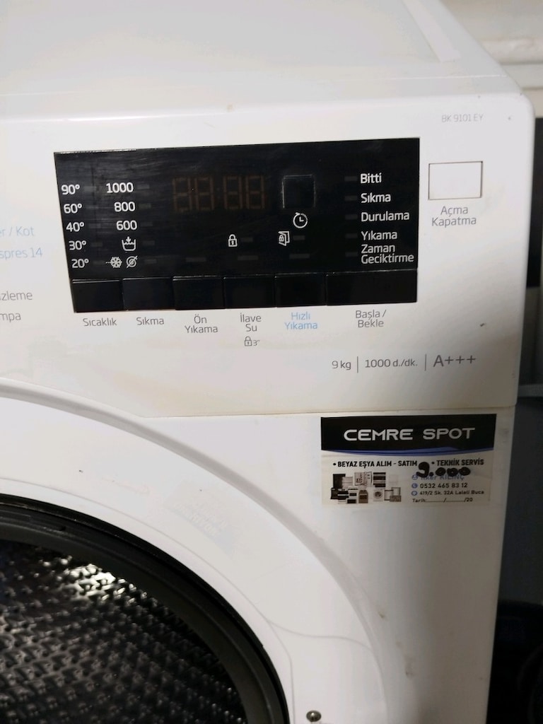 BEKO 9 KG ÇAMAŞIR MAKİNESİ İZMİR İÇİ 3 AY GARANTİMİZ VARDIR - 7