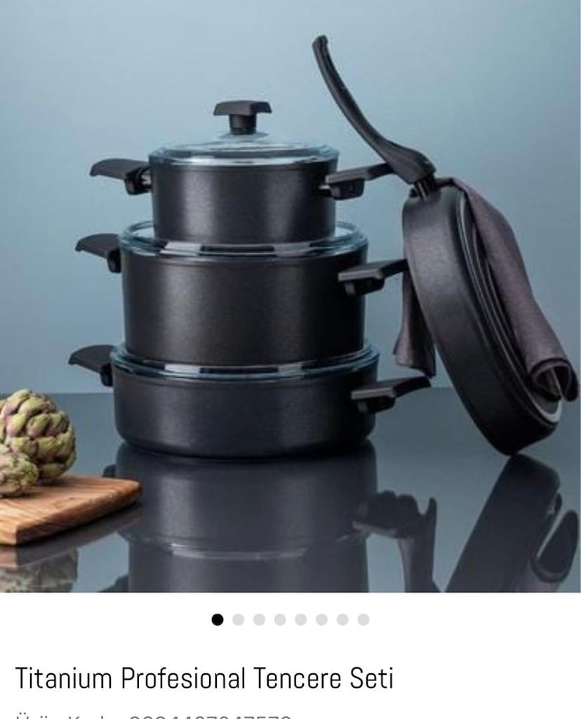 Titanium tencere seti