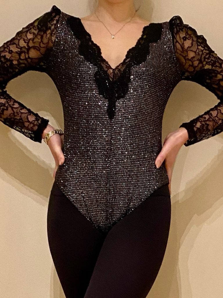 Zara Siyah Simli Body
