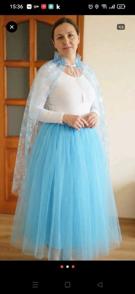 Yetişkin Elsa kostümü - 4