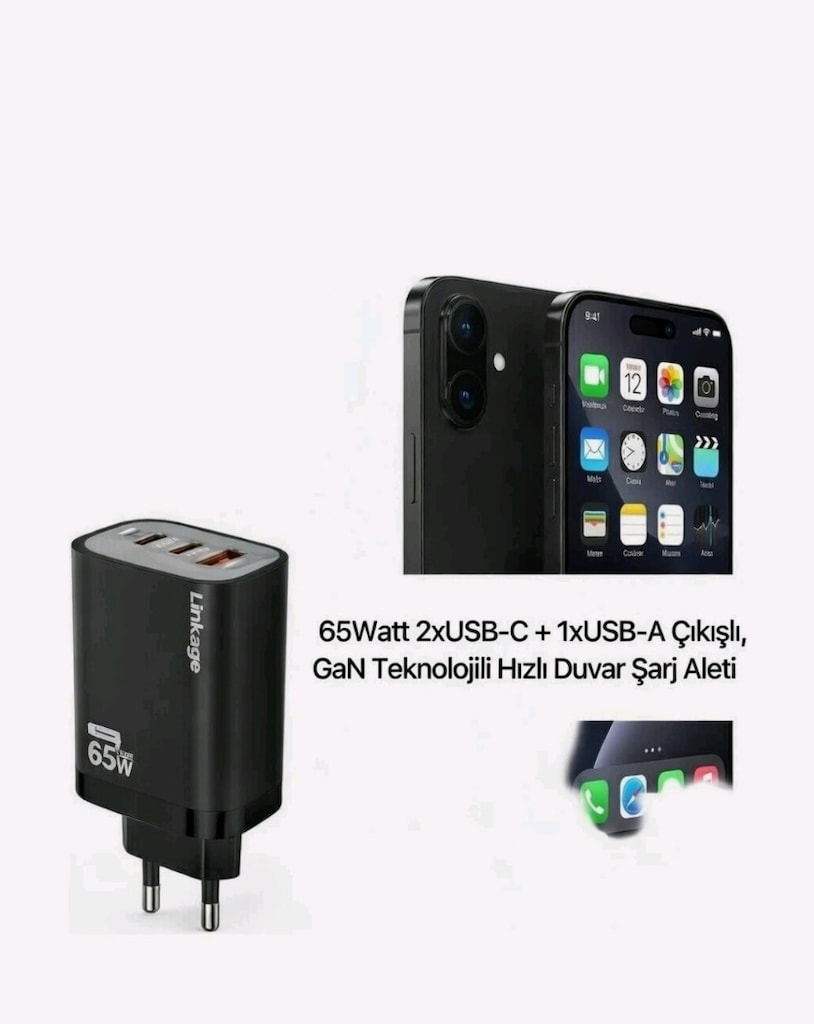 65 Watt şarj adaptörü - 6