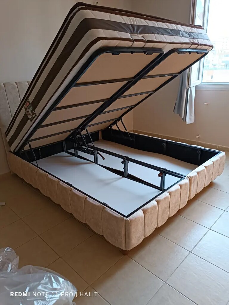 Çift kişilik baza başlık ultra ortopedik petli yatak - 2