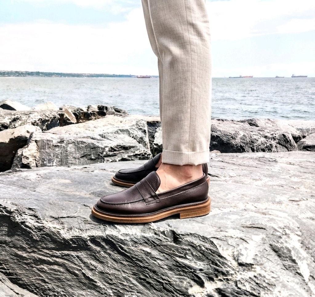 HAKİKİ DERİ GÜNLÜK LOAFER KAHVE (40-44) ERKEK AYAKKABI YENİ - 2