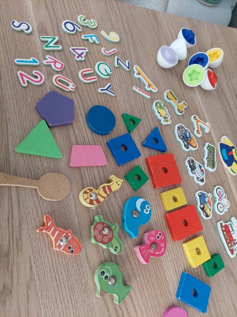 Eğitici ahşap manyetik puzzle parçaları - 6