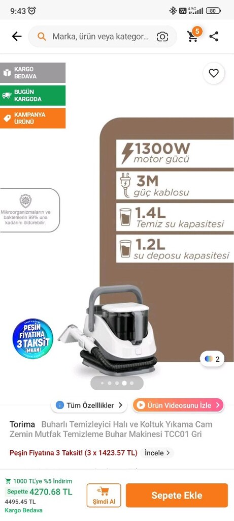 BUHARLI HALI KOLTUK TEMİZLEYİCİ TORİMA - 3