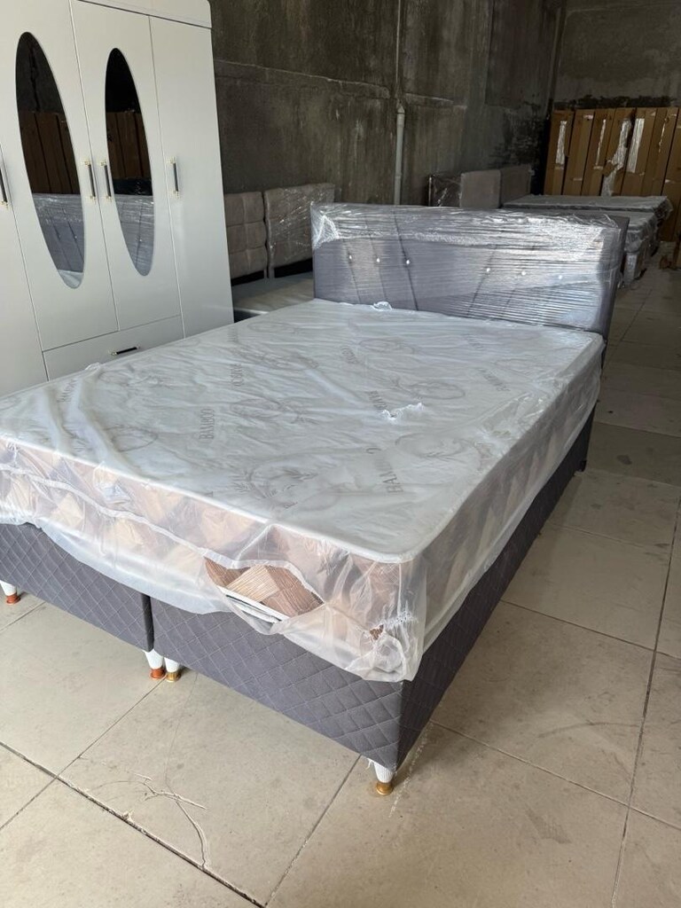 sıfır baza başlık yatak komple çelik kasa - 7