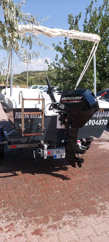 2024 Model, özel üretim fiber tekne+motor+galvaniz uzakyol römork seti - 6
