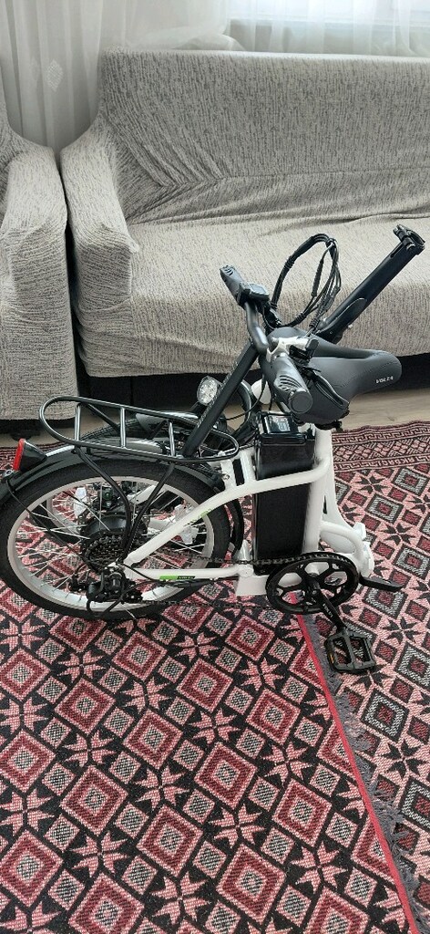 Araba bagajına sığar Katlanır elektrikli bisiklet volta marka ince tek - 12