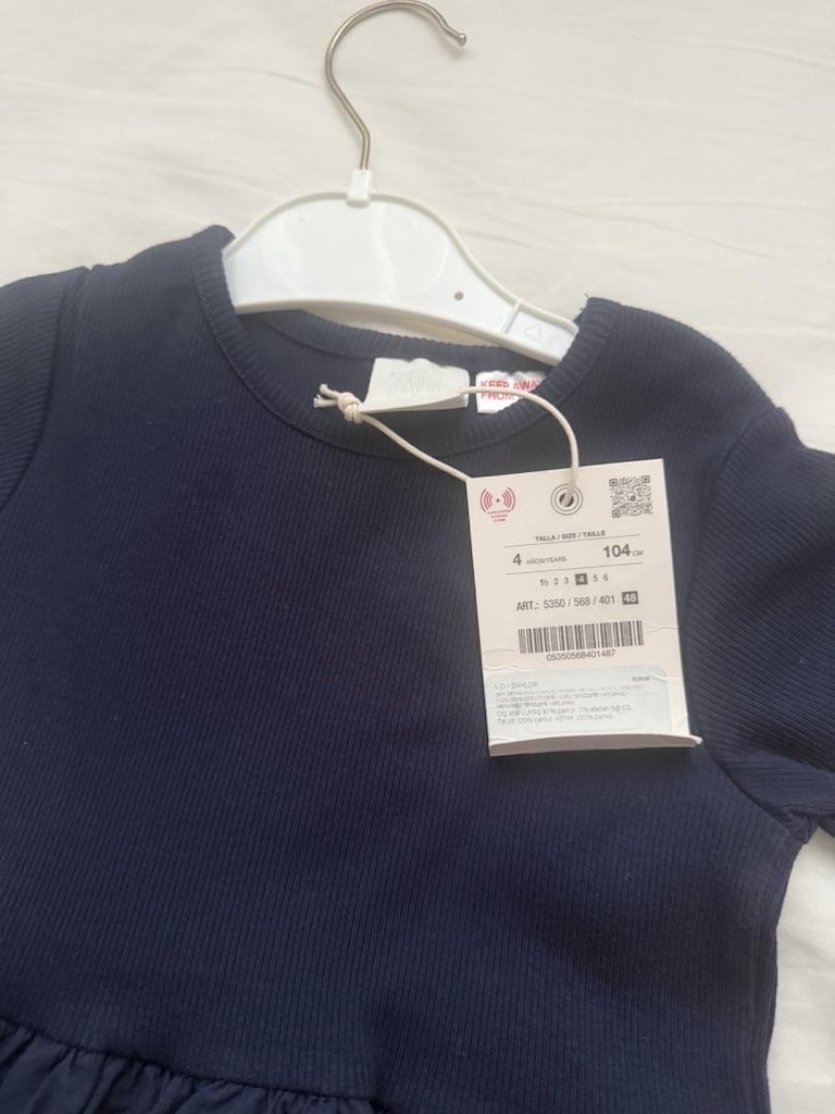 4 yaş etiketli zara marka kız çocuk elbise - 3
