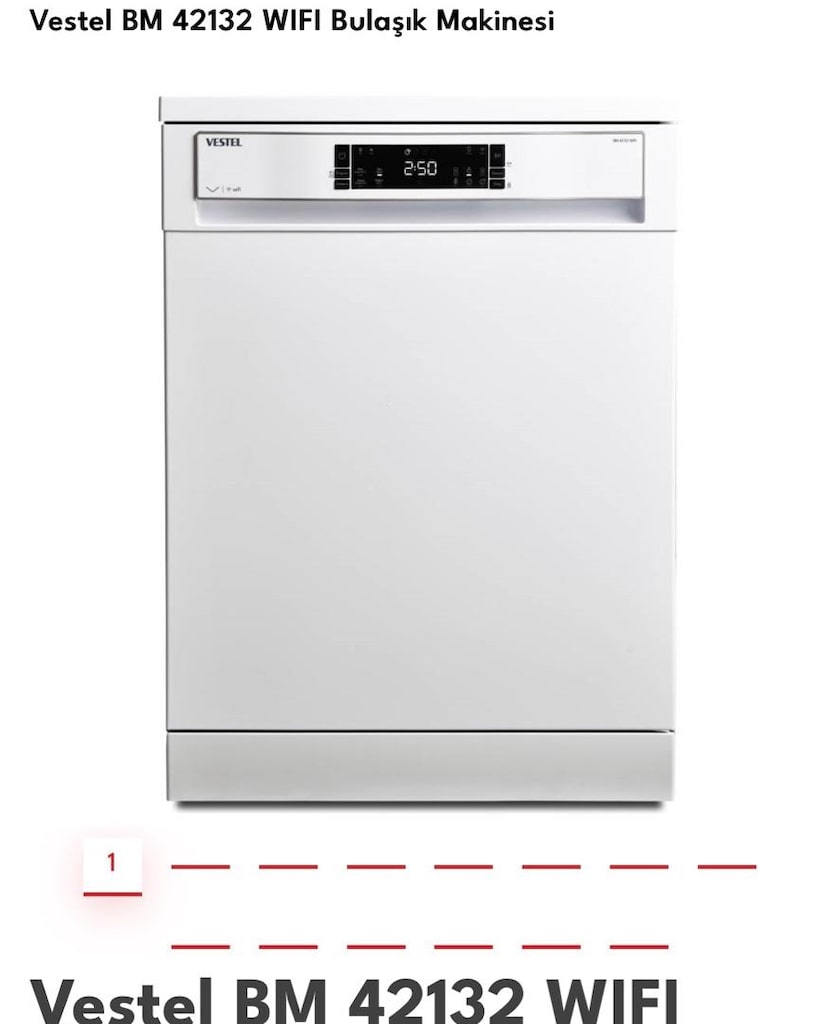 Vestel wifi bulaşık makinası - 2