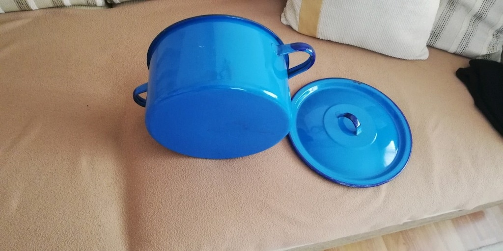 Büyük emaye tencere Eskiden kalma - 4