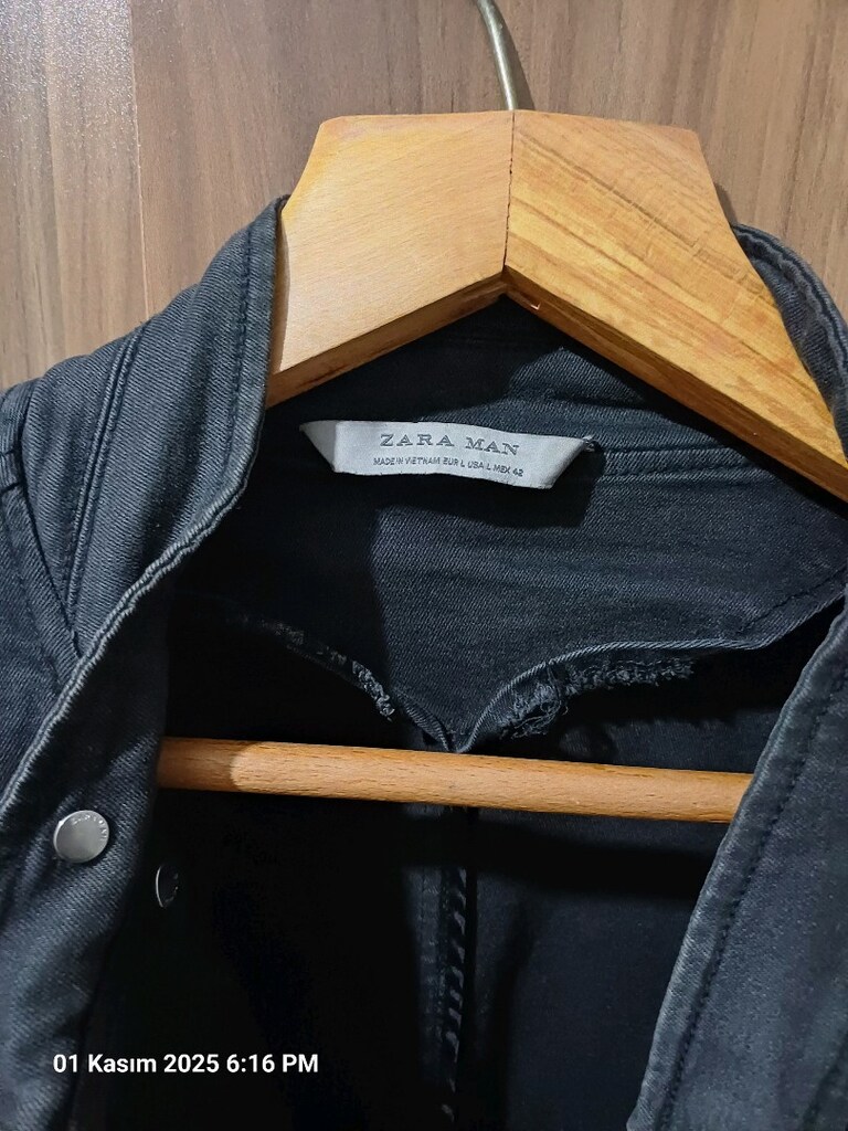 zara marka erkek kot çeket - 3