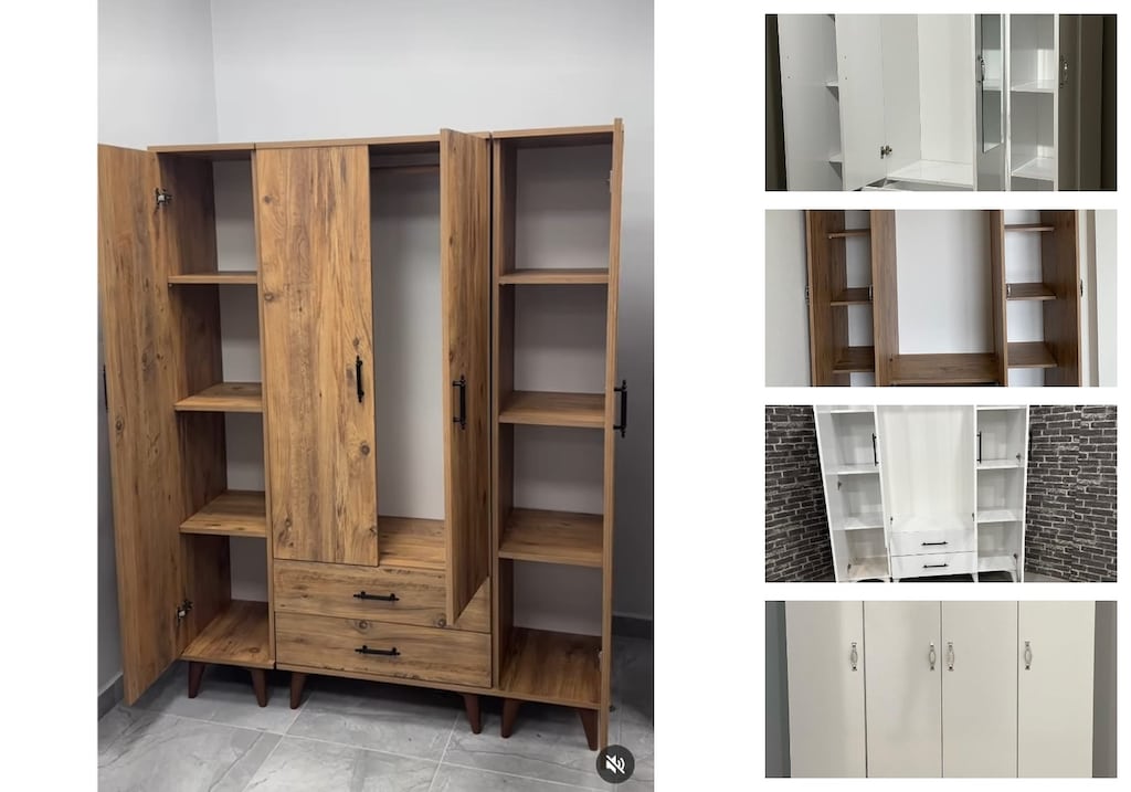 4 kapaklı elbise dolabı mvltrfmesv - 3