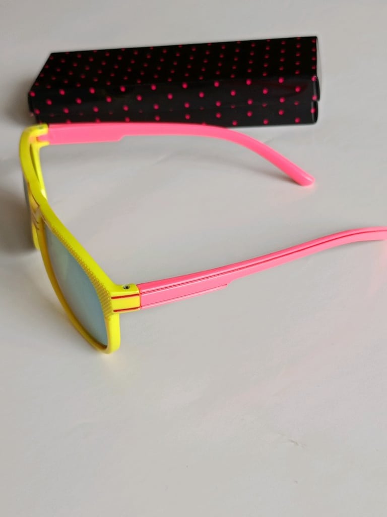 Neon Sarı Çocuk Güneş Gözlüğü - 5