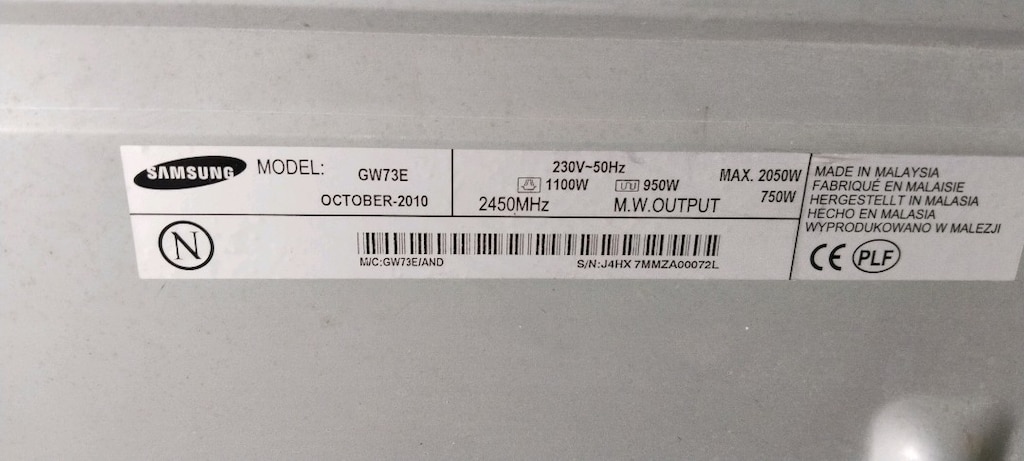 Samsung mikrodalga fırın. Buz çözme ve ızgara grill özellikleri mevcut - 3