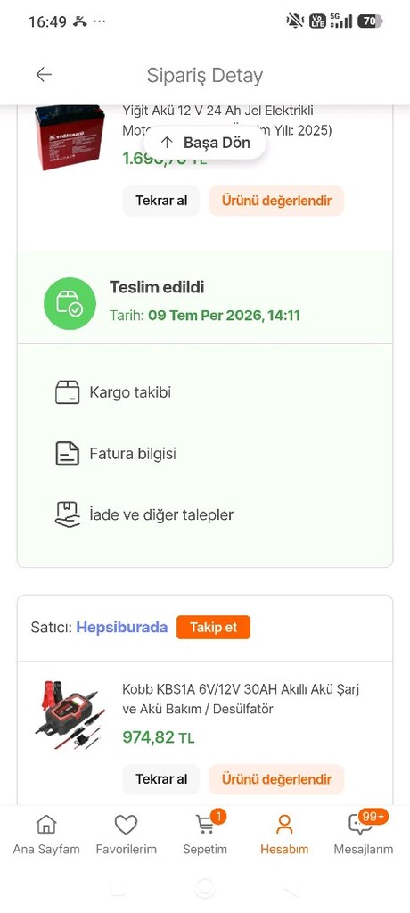 temiz 6 aylık akülü araba - 8