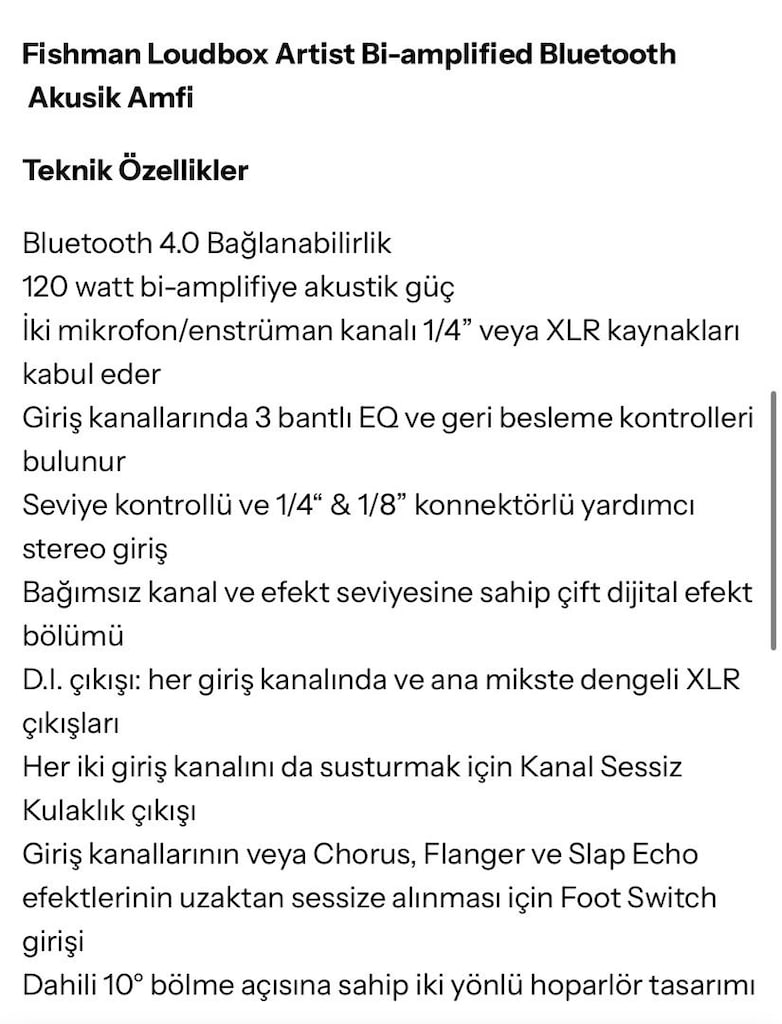 FİSHMEN AKUSTİK ANFİ - 7