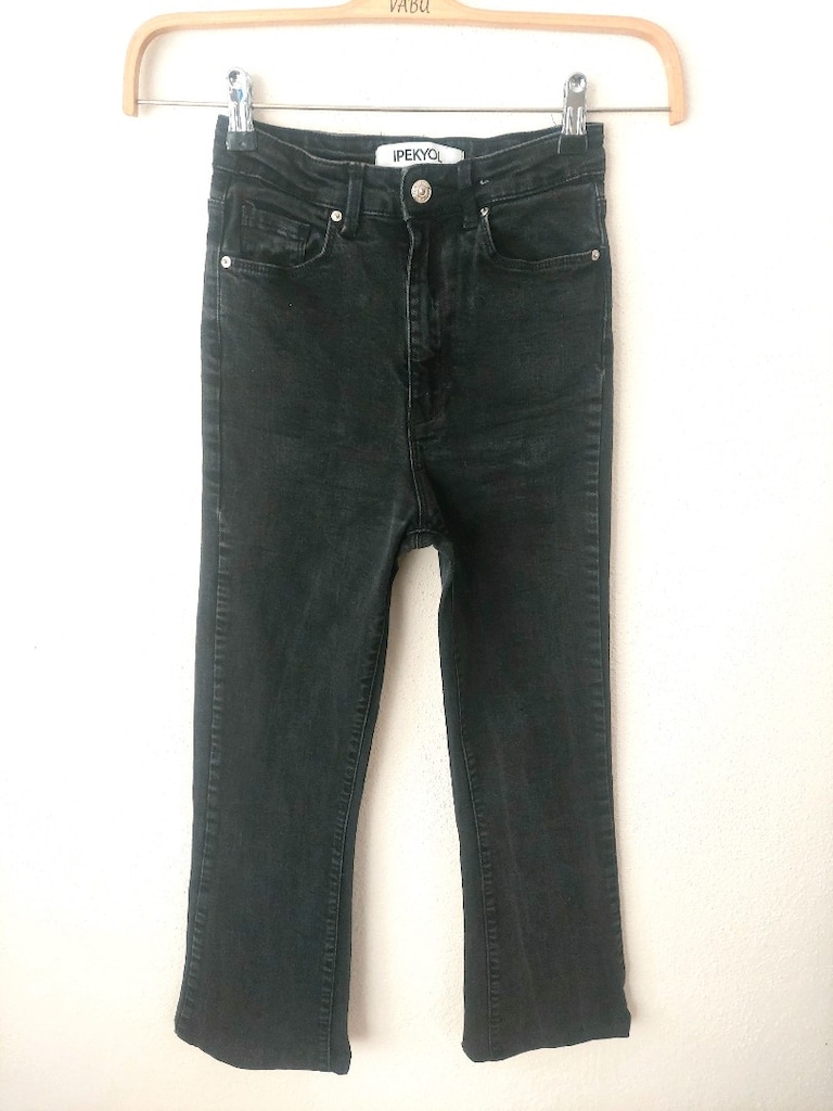 İPEKYOL Flare paça siyah Jean pantolon - 2