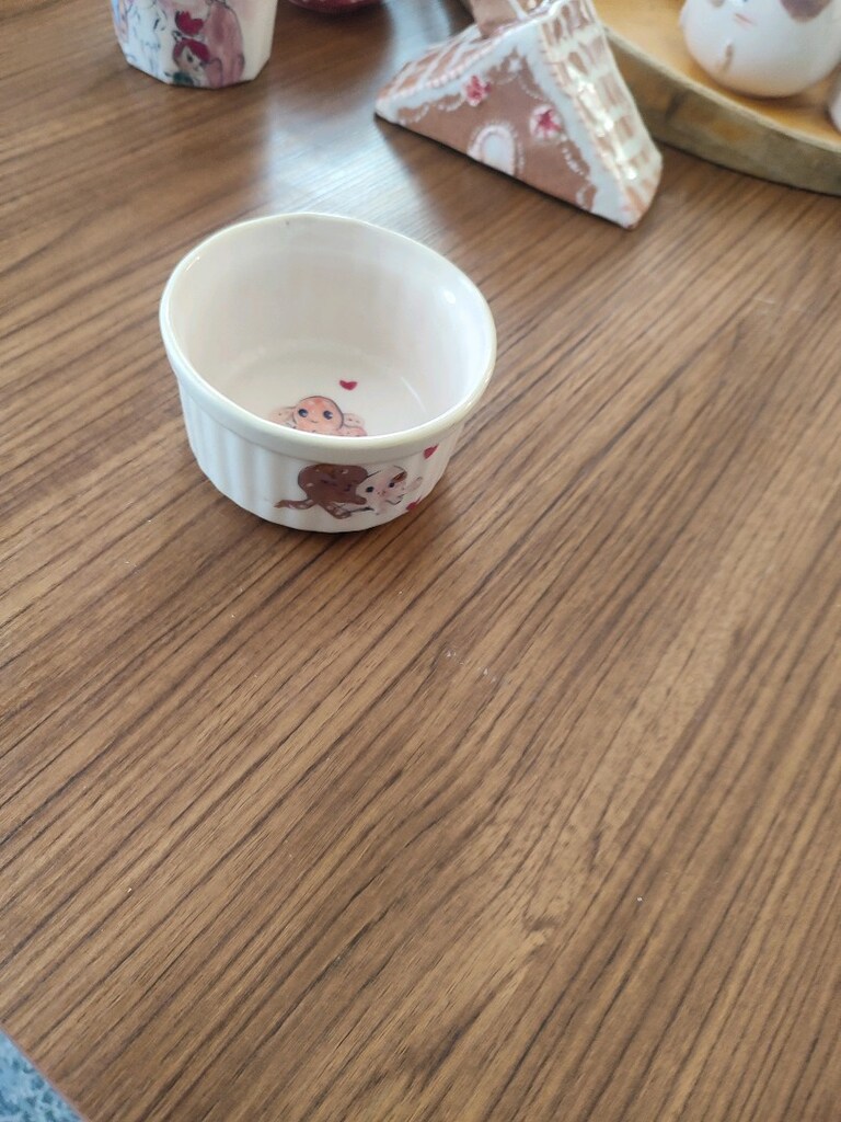 El yapımı seramik orjinal sufle kasesi 1050 derecede iki kez firinlanm - 6