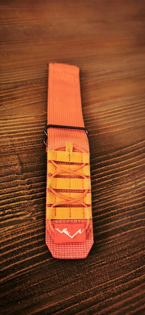 Apple Watch Ultra / Uyumlu Turuncu Alpine Loop Kordon. - 3