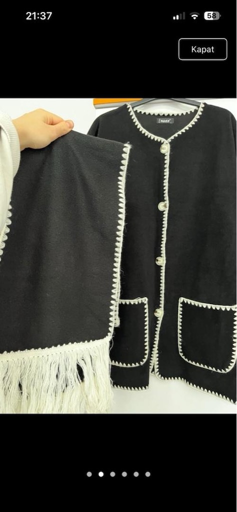 atkılı polar ceket — görsel 4/4