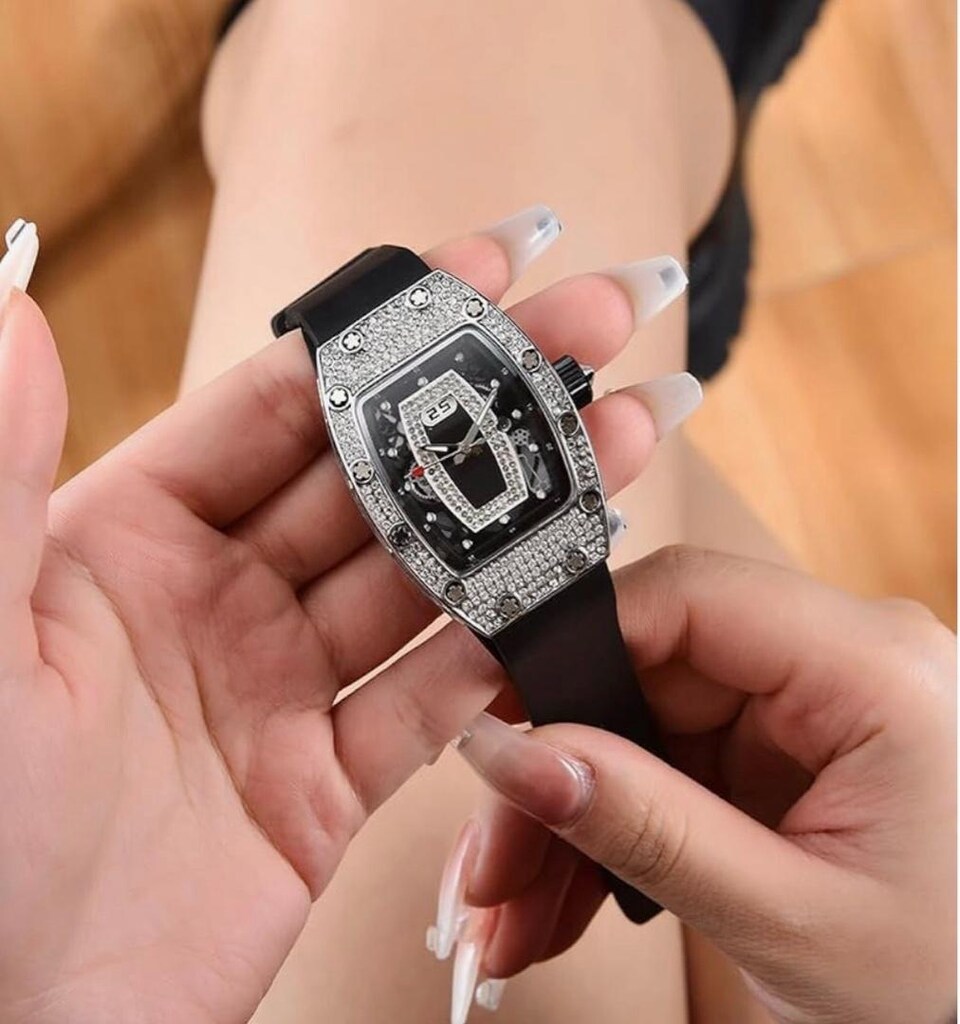 İTHAL/SIFIR/UNİSEX/Richard Mille,Komple Pırlanta Gövde,Titanyum Kasa - 8