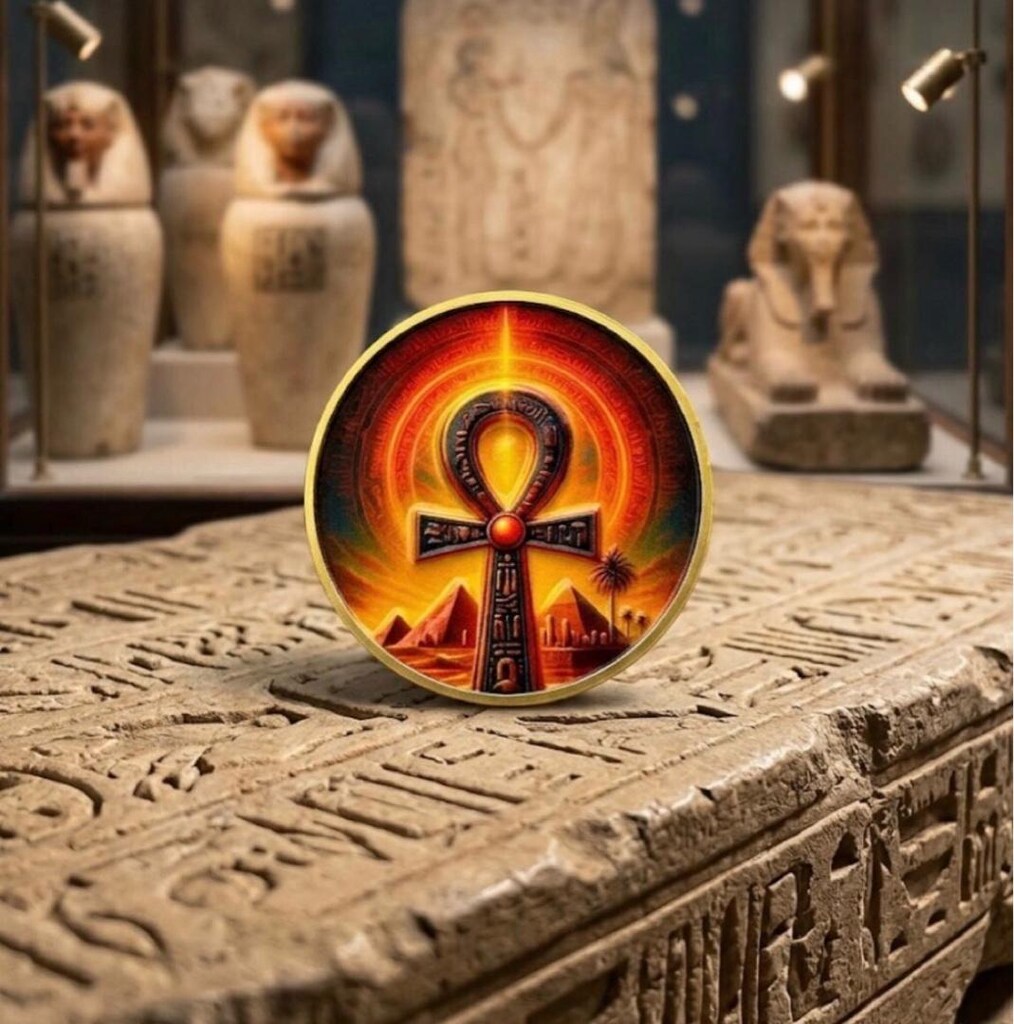 antik Mısır hatıra madalyonu - 3
